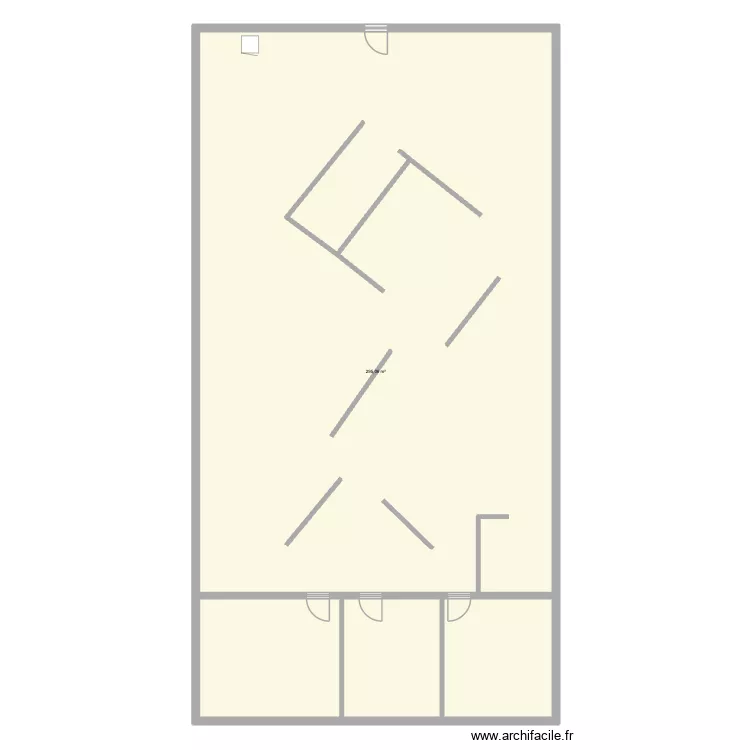 Plans bureaux Gennevilliers. Plan de 1  et 295 m²
