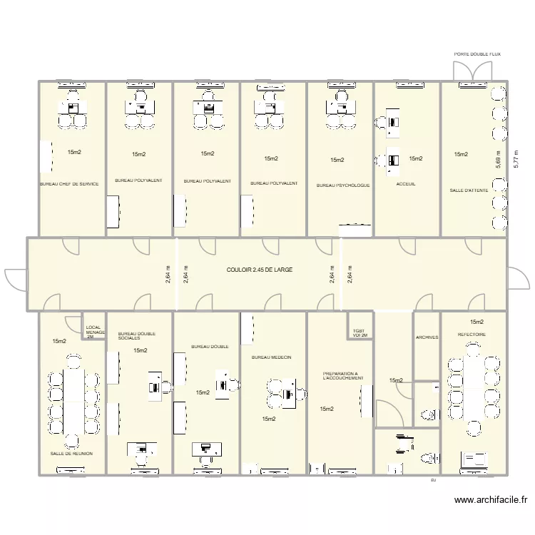 MAITRE CUBRE CHANTIER VEYNES. Plan de 22  et 242 m²