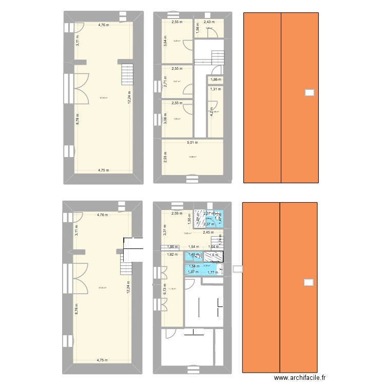 HP2026. Plan de 14 pièces et 198 m2