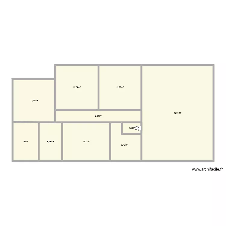 plan. Plan de 10  et 113 m²