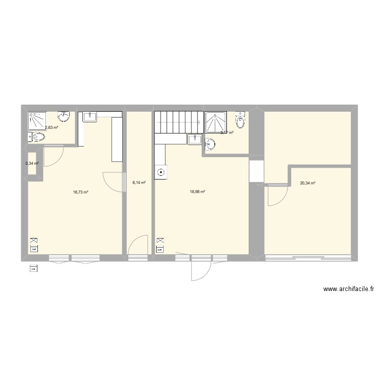 plan rdv viaud. Plan de 7 pièces et 70 m2