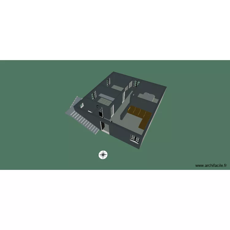 mohamed. Plan de 5 Pièces et 78 m²