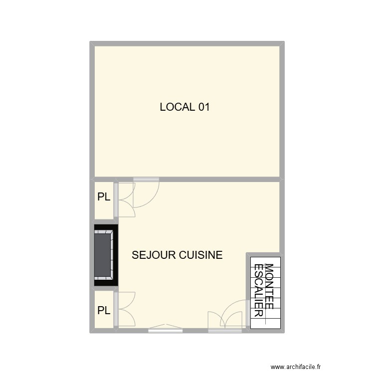 RDC MAS MAISON 2. Plan de 6 pièces et 27 m2