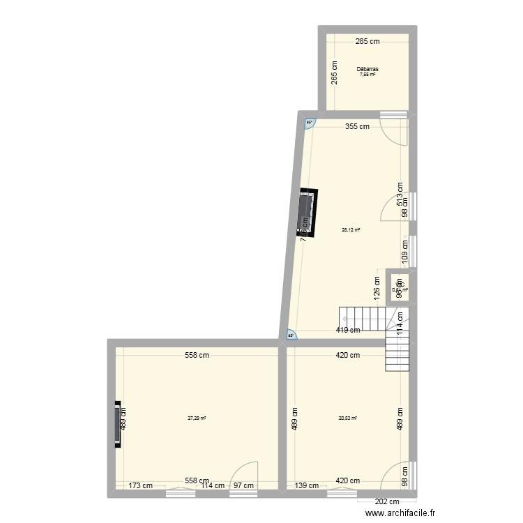 RDC BRIANCON. Plan de 0 pièce et 0 m2