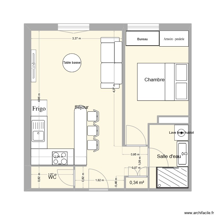 STUDIO THEO janvier 2026 MODIF. Plan de 0 pièce et 0 m2