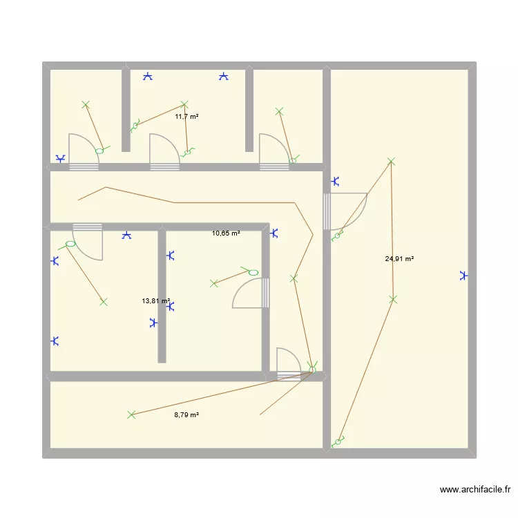 oe'. Plan de 5 Pièces et 70 m² oe'. Plan de 5 Pièces et 70 m²