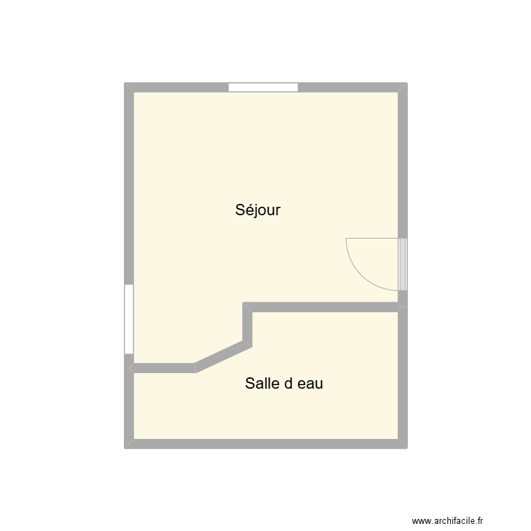 2506 SALOU. Plan de 2 pièces et 12 m2