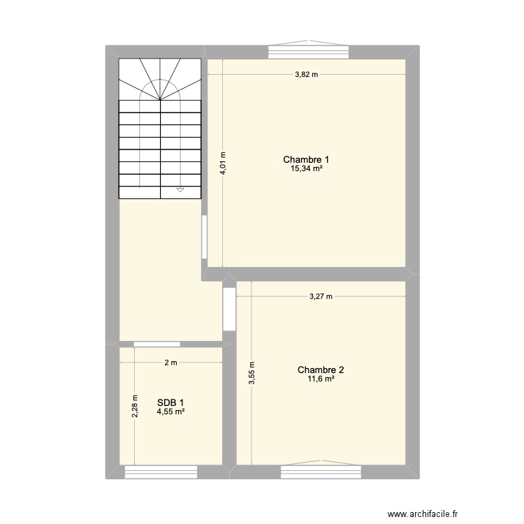 5000-73-LVL1. Plan de 4 pièces et 41 m2