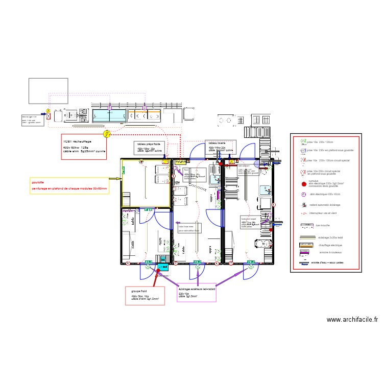 rangeuil. Plan de 4 pièces et 32 m2