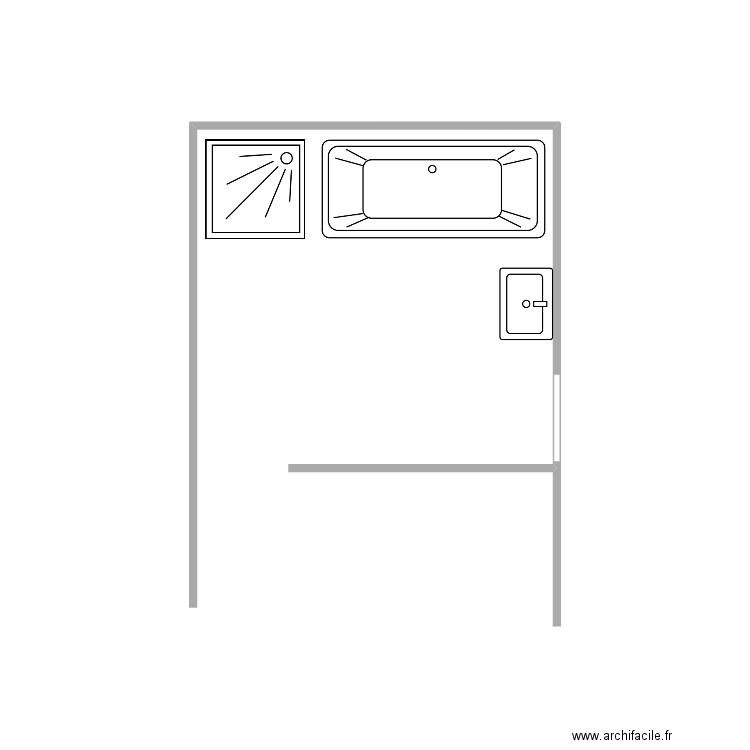 salle de bain 1. Plan de 0 pièce et 0 m2