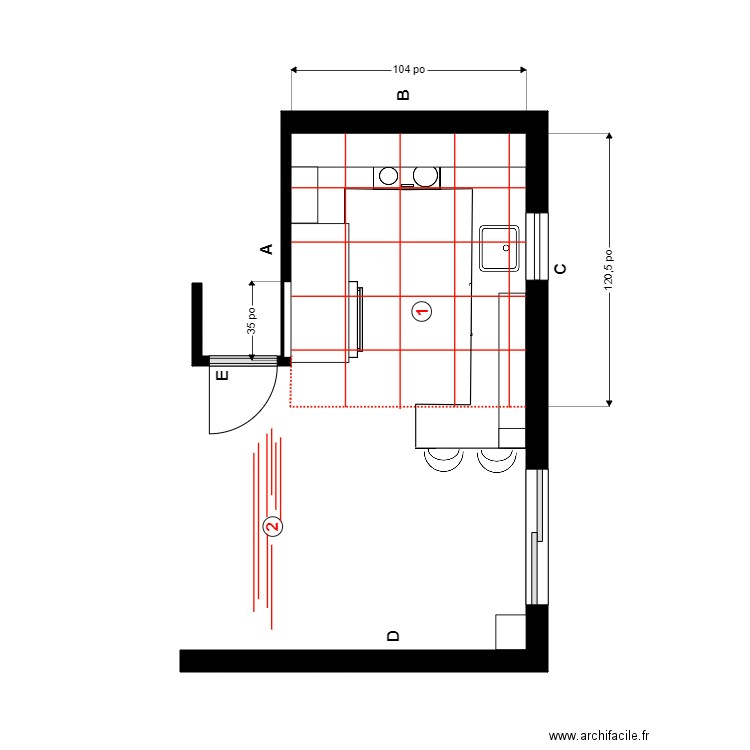 Noonan Plan de pose. Plan de 0 pièce et 0 m2