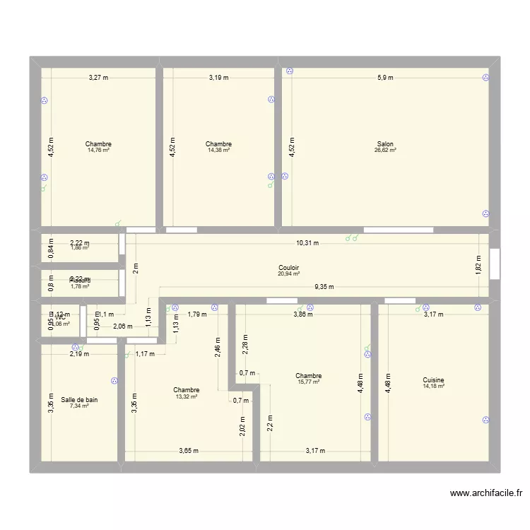 SAINT-JORY. Plan de 11 Pièces et 132 m²