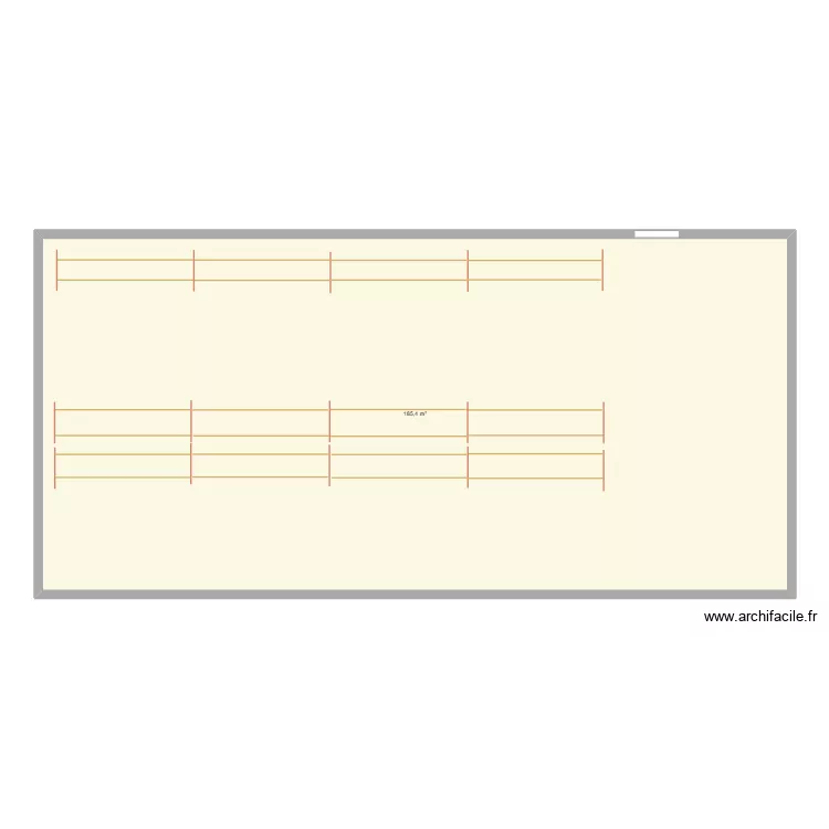 XAVIER VIGNON. Plan de 1  et 185 m²