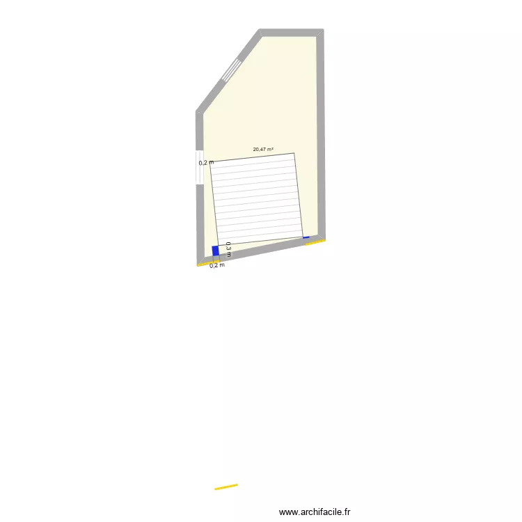 Garage_A_Faire. Plan de 1 Pièce et 20 m² Garage_A_Faire. Plan de 1 Pièce et 20 m²