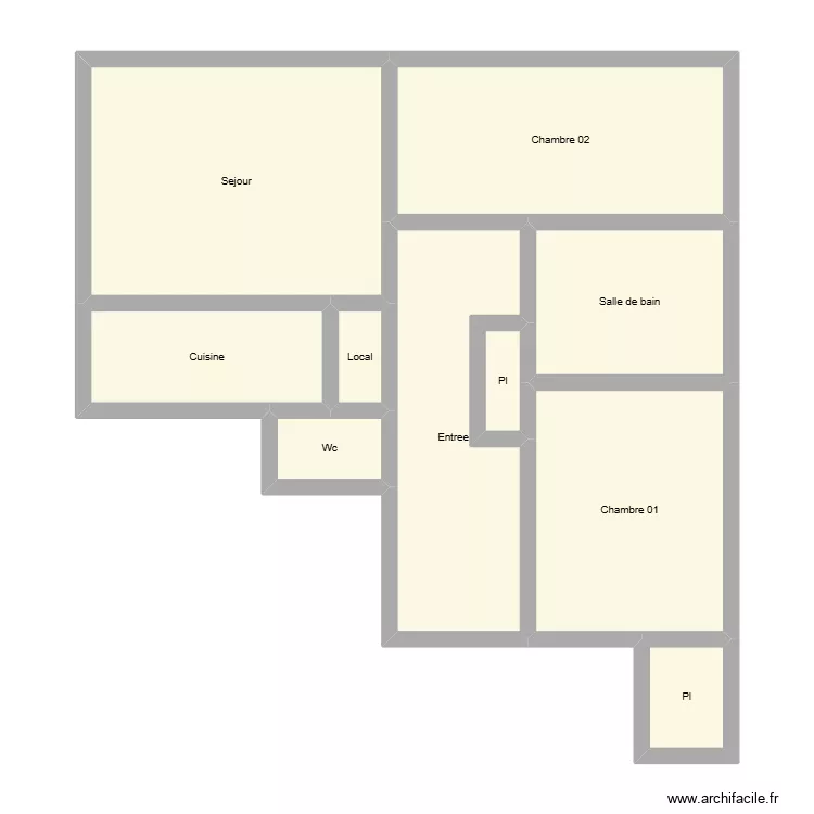 350602619. Plan de 10  et 80 m²