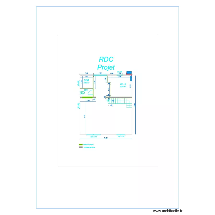 Benoit Lepilliet RDC. Plan de 