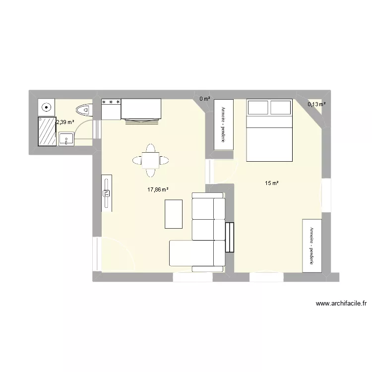 yanis haoues. Plan de 5  et 35 m²