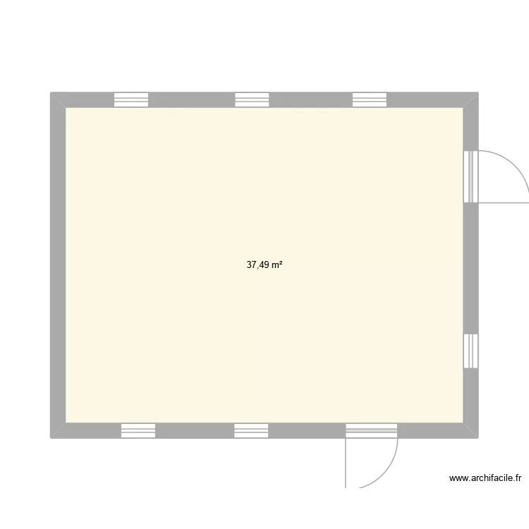 ESPACE DE VIE CHAUFFEURS. Plan de 1  et 37 m²