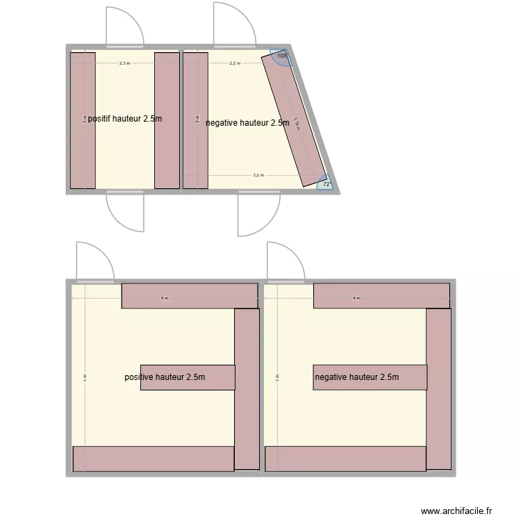 lp developpement. Plan de 4  et 47 m²