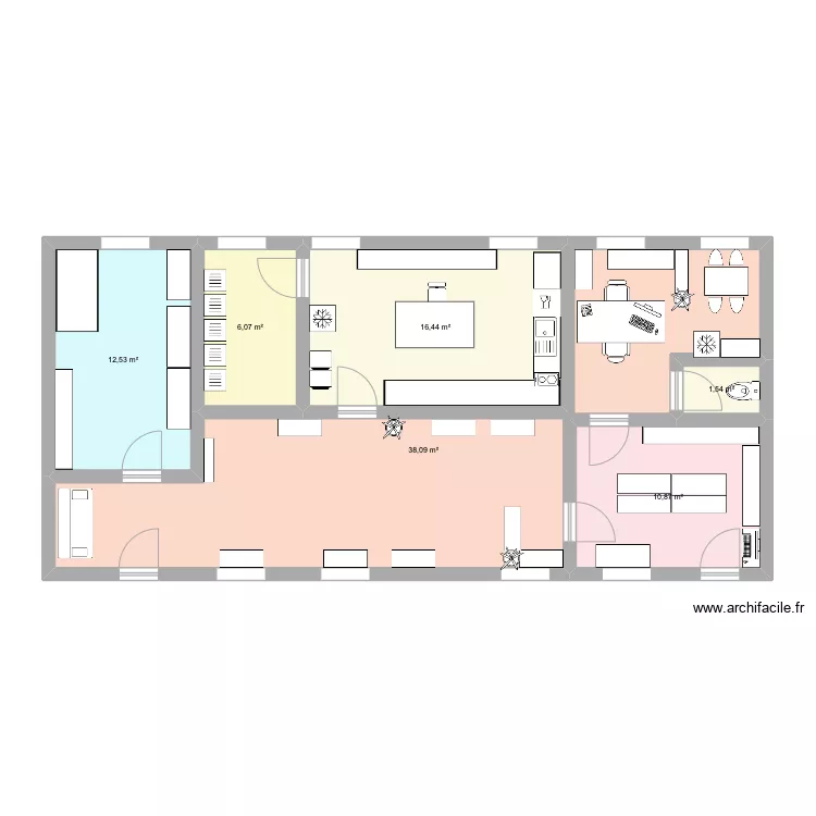 R&eacute;am&eacute;nagmenent. Plan de 