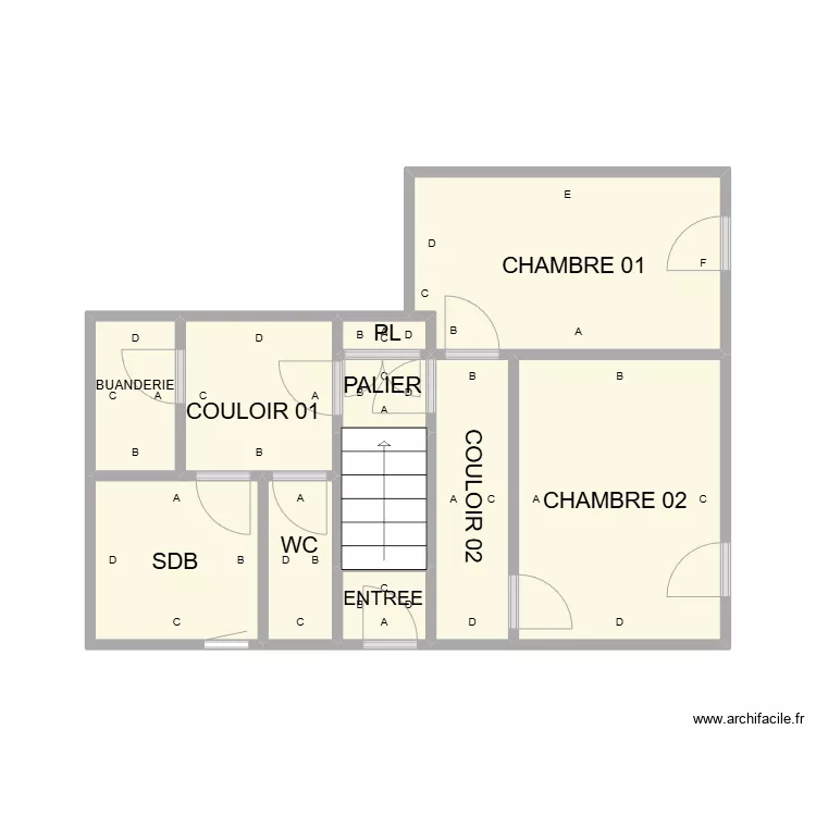 PLAN GALLARGUES RDC 1 ER PLB. Plan de 