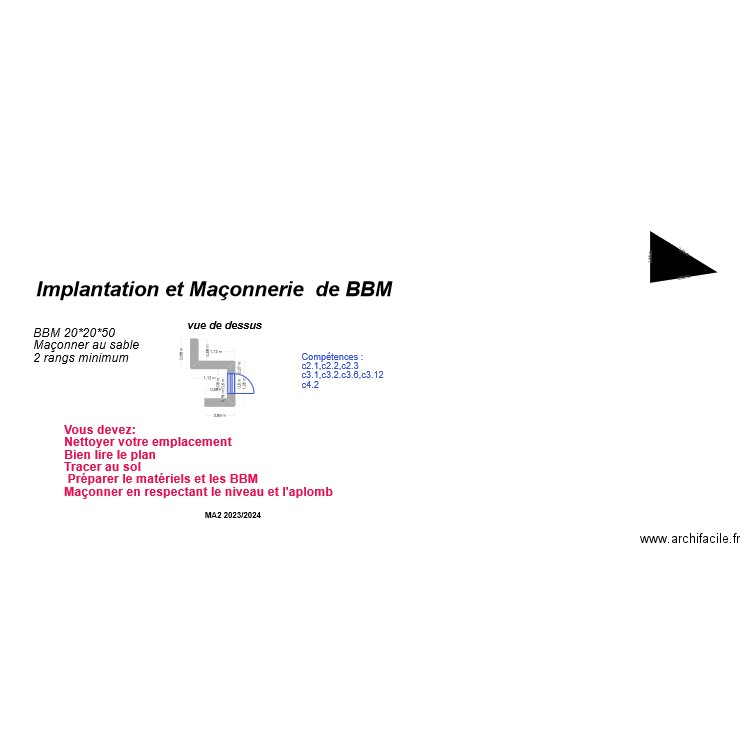 plan  pour ma2 et mini-stage. Plan de 0 pièce et 0 m2