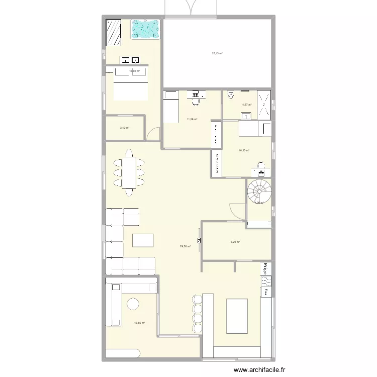 Hangar 2025. Plan de 