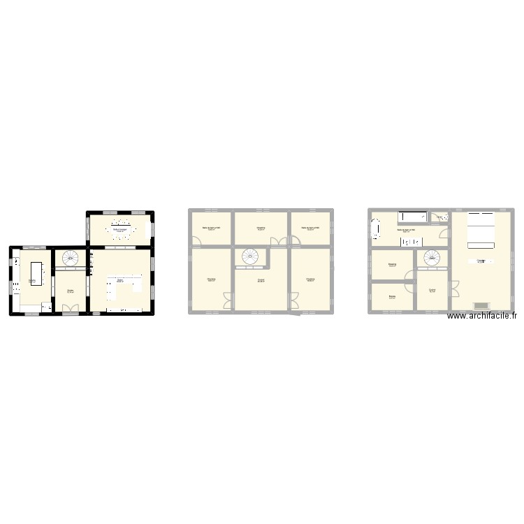 Future maison. Plan de 18 pièces et 284 m2