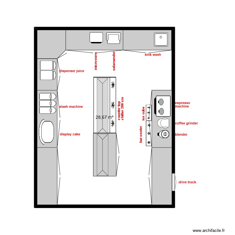 87 cafe sohar. Plan de 0 pièce et 0 m2