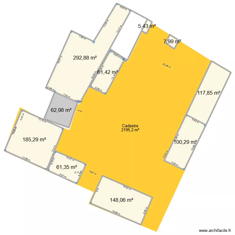 ESSERTENNE 5. Plan de 10  et 1044 m²