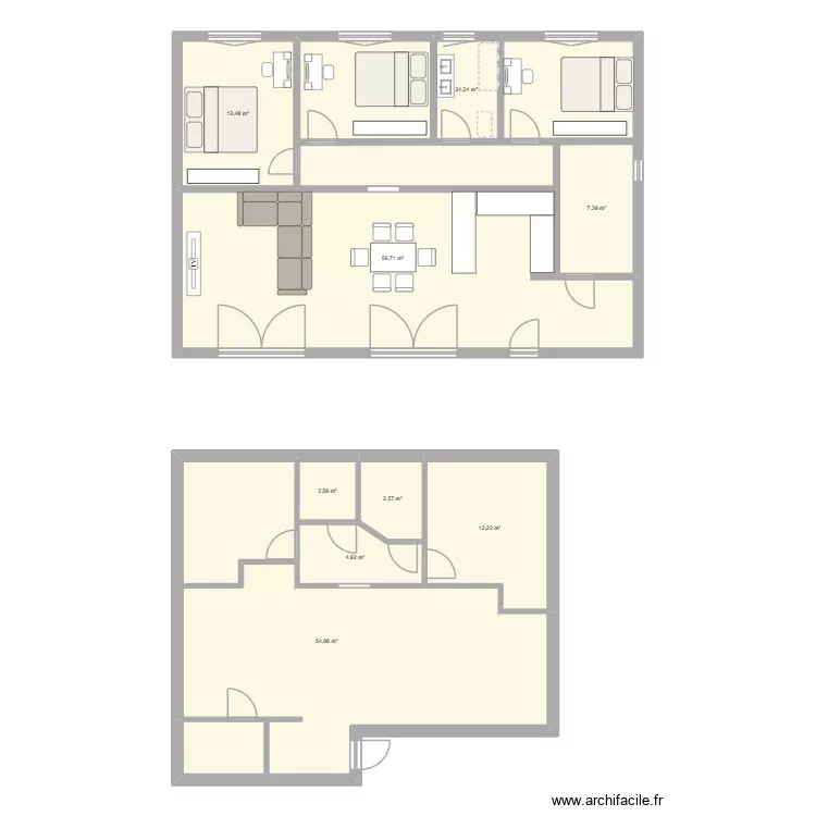 plan maison cenevieres 2. Plan de 9  et 178 m²