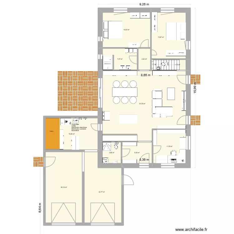 Ch&ecirc;ne Paquier 10. Plan de 13  et 188 m²