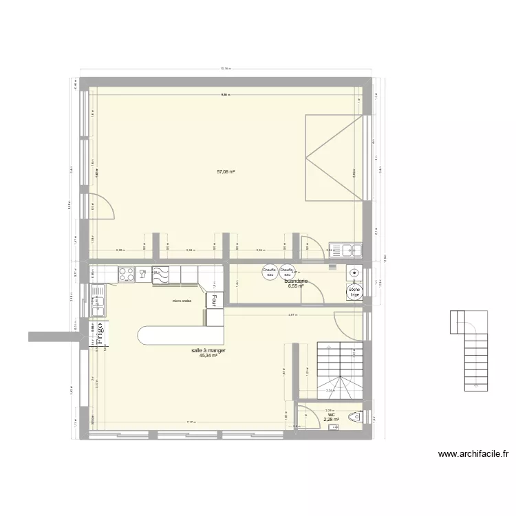 plan sans meuble rdc maison Sillans indice c renfort etage. Plan de 4 Pièces et 111 m² plan sans meuble rdc maison Sillans indice c renfort etage. Plan de 4 Pièces et 111 m²