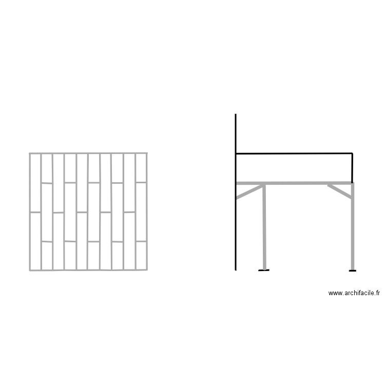 TERRASSE PETIT CANAL. Plan de 0 pièce et 0 m2