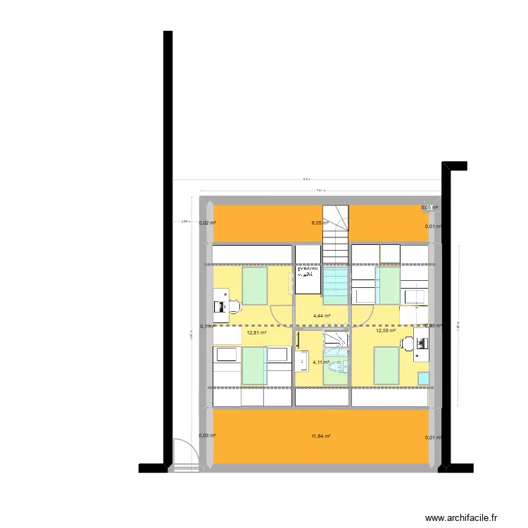 Ferrer, Combles 2ch 2lit. Plan de 
