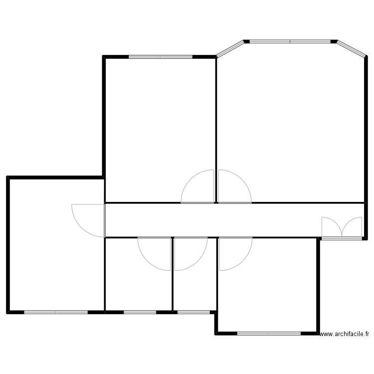 Venturi. Plan de 5 pièces et 1221 m2