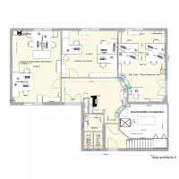 PROJET 1 - BUREAUX/WC/DEGAGEMENTS RDC