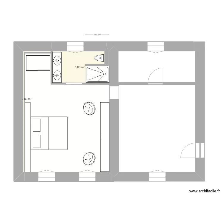 sdb marne projet 2. Plan de 