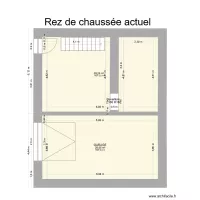 Plan rez de chauss&eacute;e existant location n7