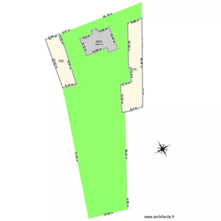 CEDRIC BAHEU. Plan de 3 Pièces et 574 m²