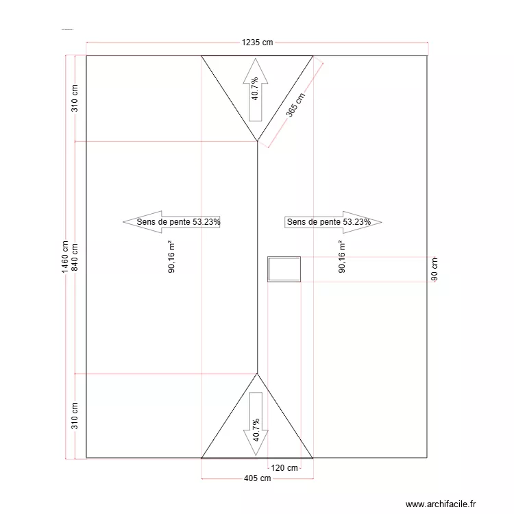 TOITURE PROJETE. Plan de 