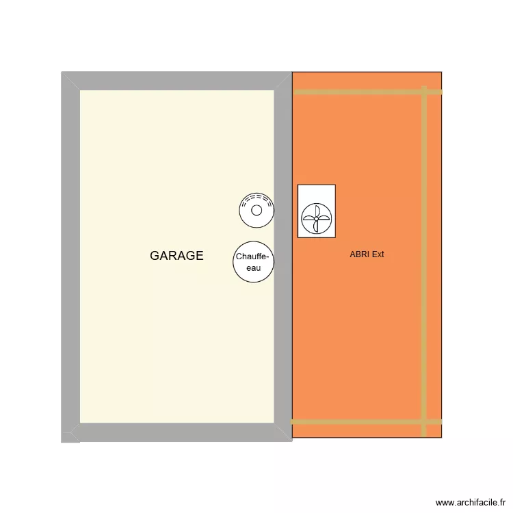 Nolay Bois Concept. Plan de 1  et 13 m²