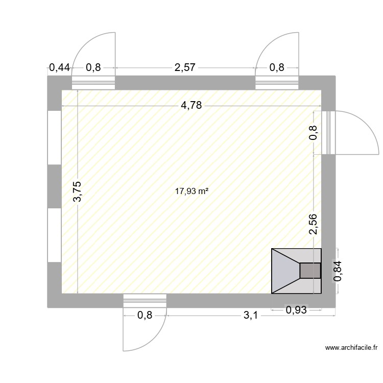 cuisine MuM. Plan de 0 pièce et 0 m2
