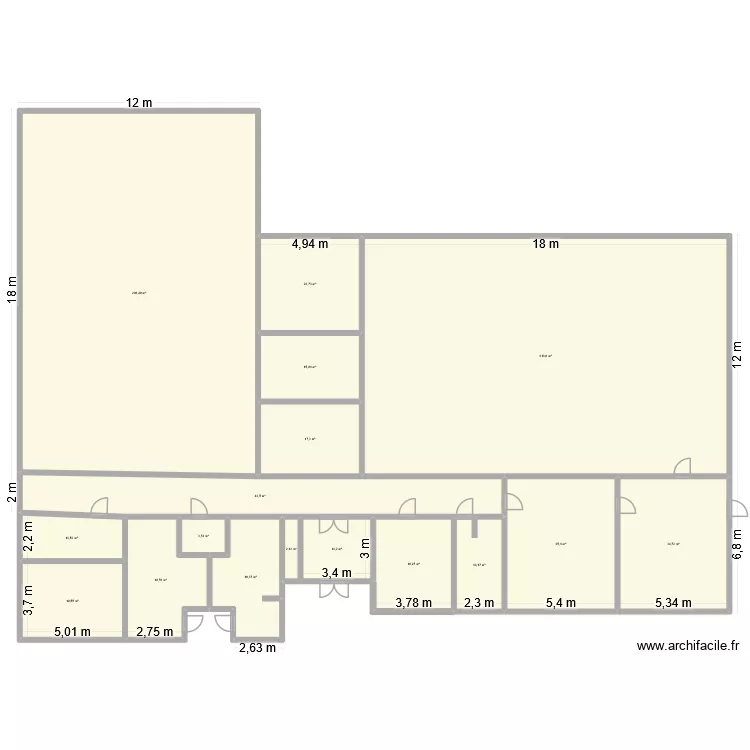 Bât-D. Plan de 17 et 694 m² Bât-D. Plan de 17 et 694 m²