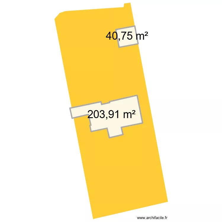 plan terrain. Plan de 2 et 245 m² plan terrain. Plan de 2 et 245 m²