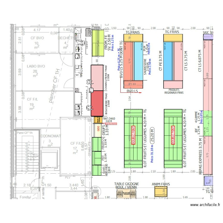 Arrière Trad Turckheim. Plan de 1 pièce et 14 m2