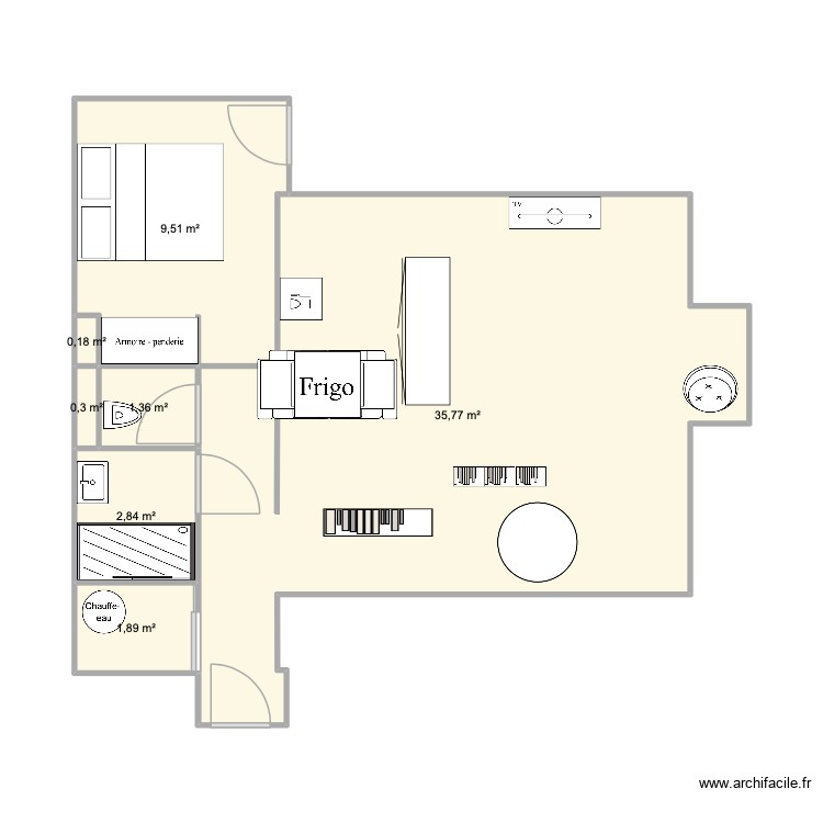 appart. Plan de 0 pièce et 0 m2