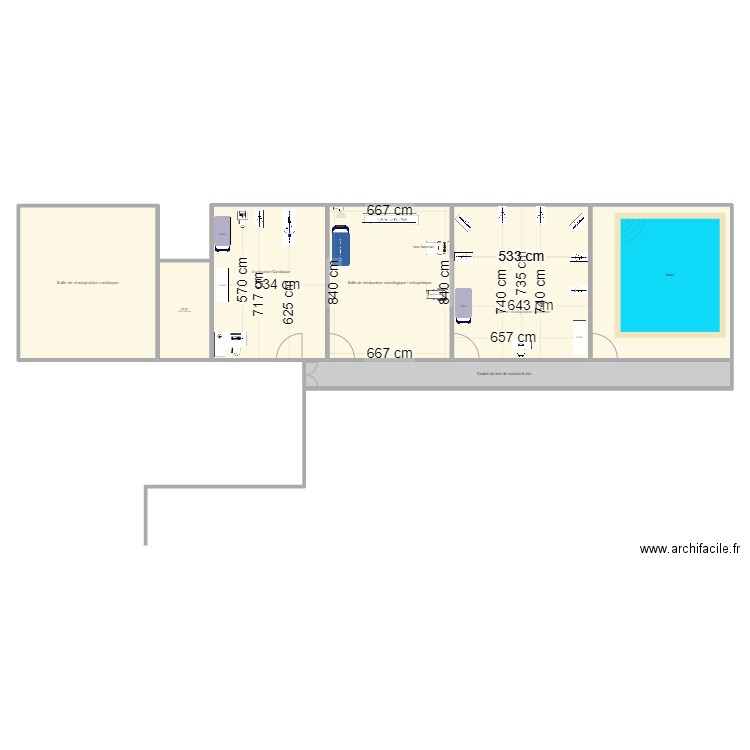 REHA oujda. Plan de 7 pièces et 346 m2