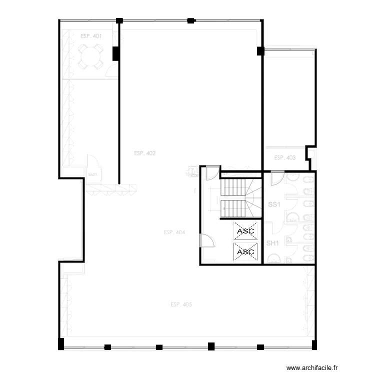 Almirante Barroso 32 - piso 3. Plan de 5 pièces et 294 m²