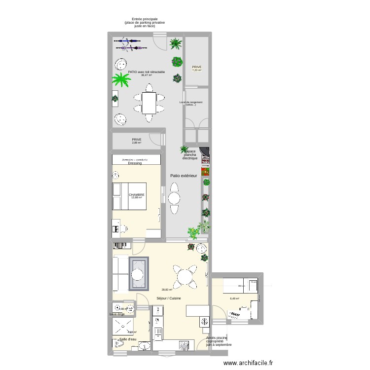 Villa La Cachette version 3. Plan de 0 pièce et 0 m2